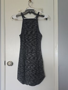 5 Tshirt Material Dress Bundle Sleeveless Dark Gray Textured Mini Dress
